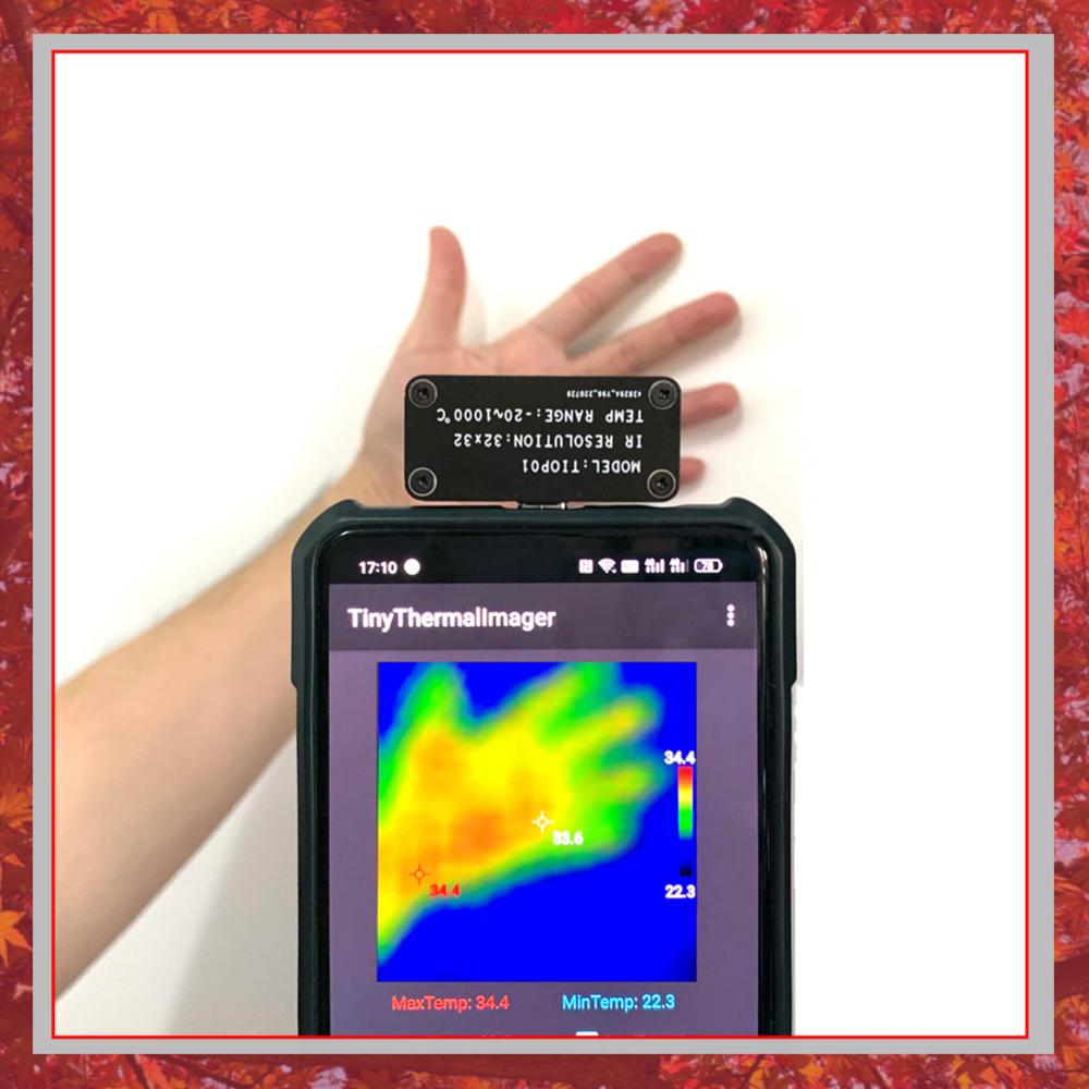Tiop01 Thermal Camera - Câmera Termográfica TIOP01 32x32 com Visão
