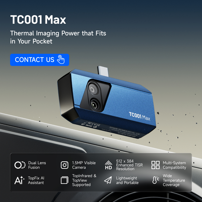 Topdon Tc001 Thermal Camera - Câmera Térmica Infravermelha Móvel TOPDON TC001