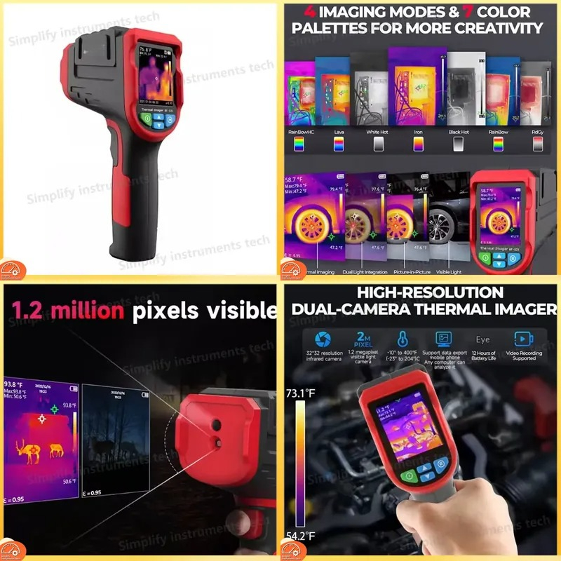 Nf 521 Thermal Imaging Camera - Câmera Térmica Industrial Portátil NF-521 32x32