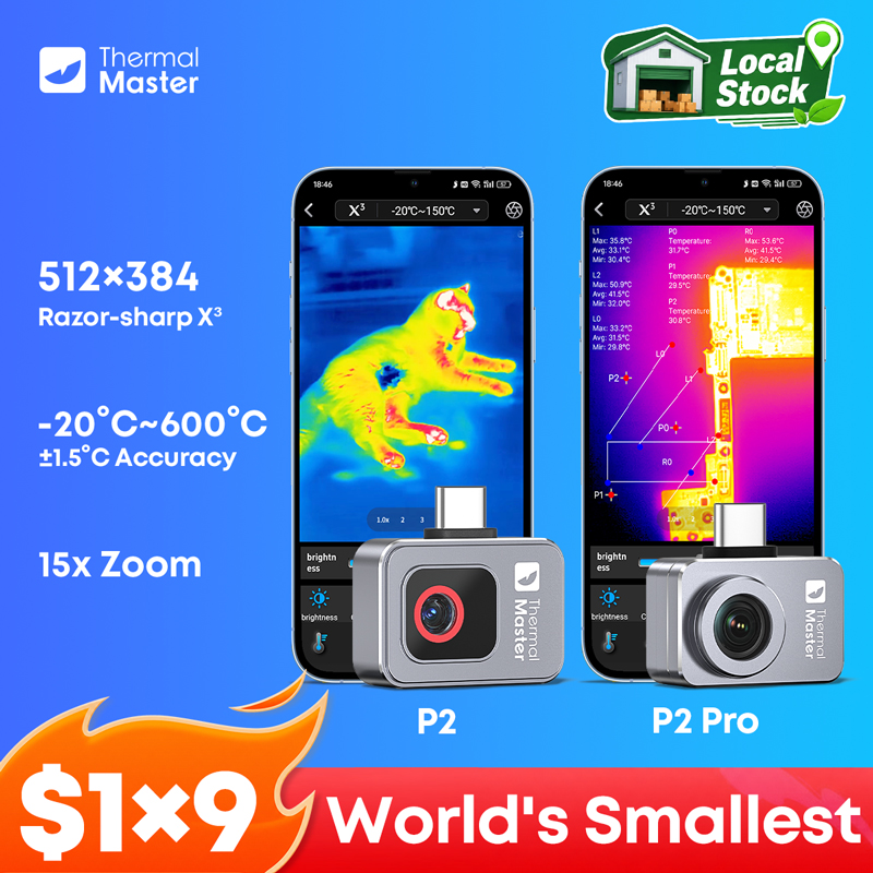 Infiray P2 Pro Macro Lens - Câmera de Imagem Térmica P2//P2Pro para