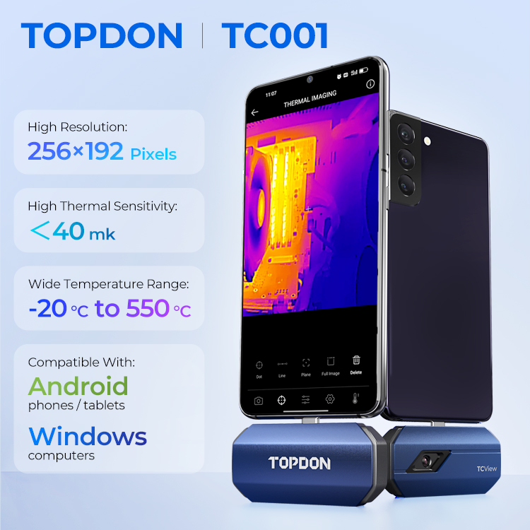Câmera Termográfica Infraverme - Topdon Tc001 Thermal Camera avaliação e preço