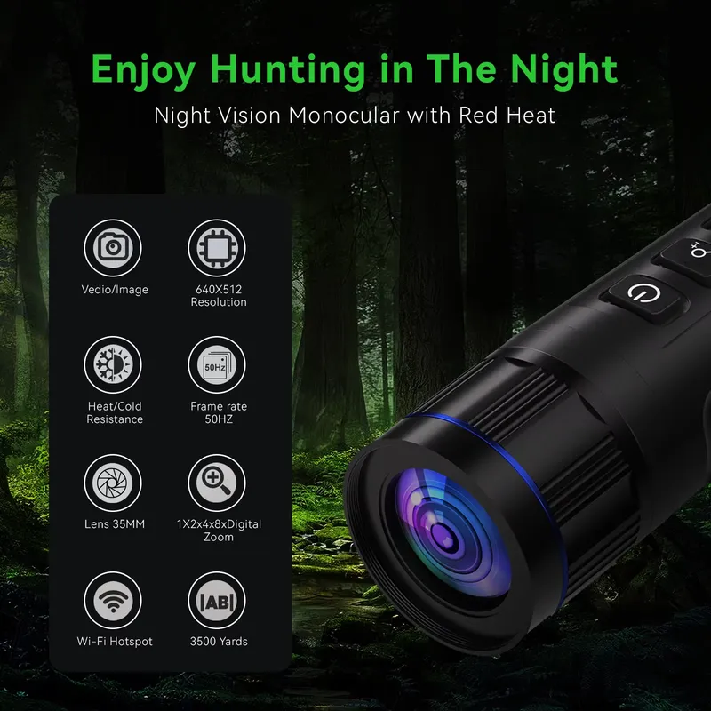 Câmera Mini CE-6 640*512 com V - Thermal Scope Night Vision Monocular avaliação e preço
