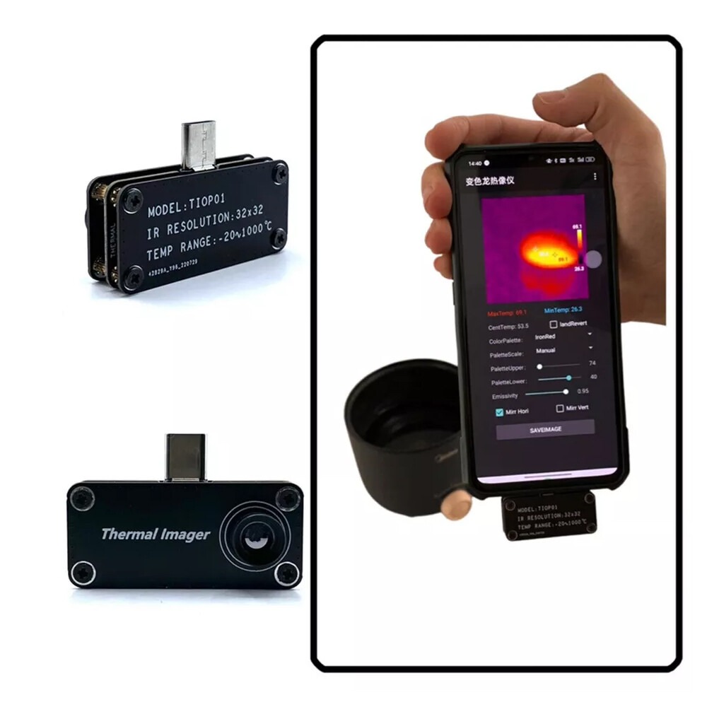 Câmera de Imagem Térmica Infra - Tiop01 Thermal Camera avaliação e preço