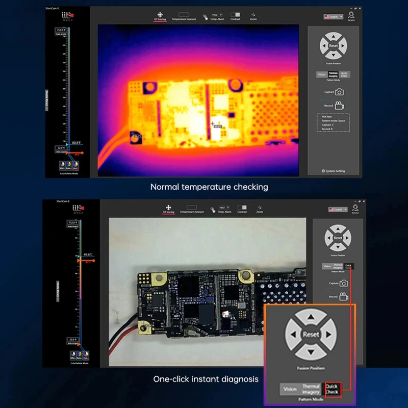 Câmera de Imagem Térmica Infra - Shortcam Thermal Imaging Pcb avaliação e preço