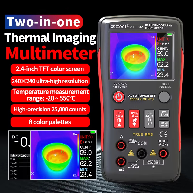 Multímetro térmico integrado Z - Nf 521 Thermal Imaging Camera avaliação e preço