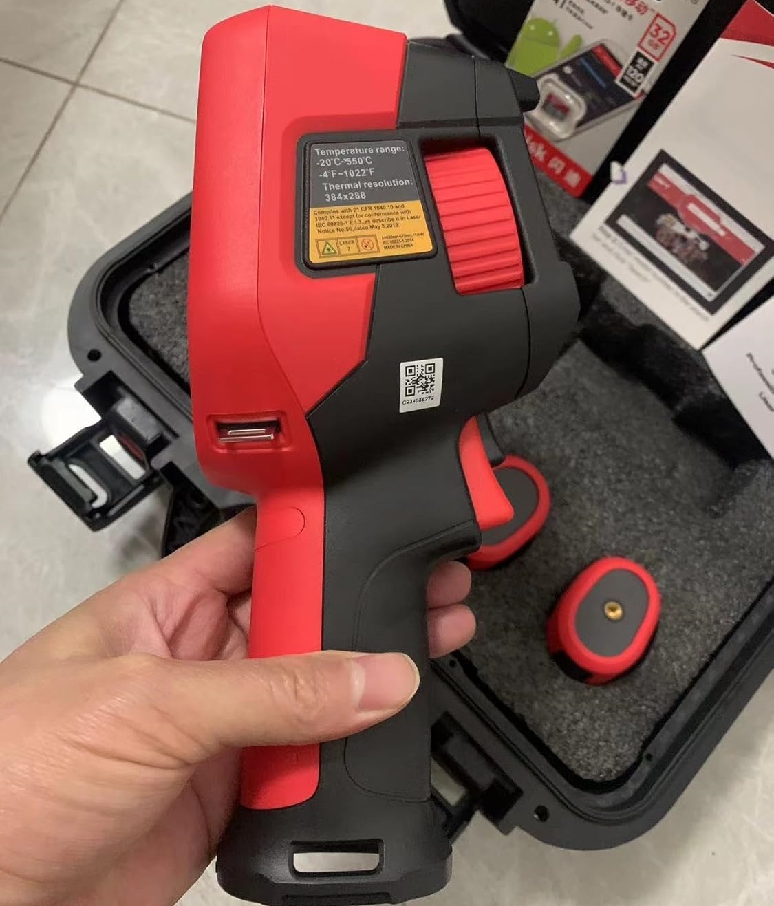 Câmera Térmica Profissional UN - Thermal Camera Type C 384X288 avaliação e preço