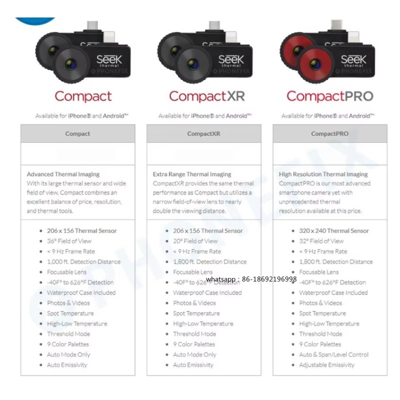 Para procurar câmera de imagem - Seek Compact Pro Android avaliação e preço