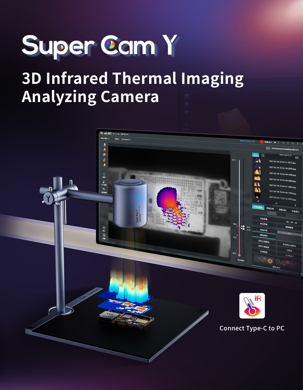 Qianli super cam y pro 3d câme - Thermal Imager Pcb Repair avaliação e preço