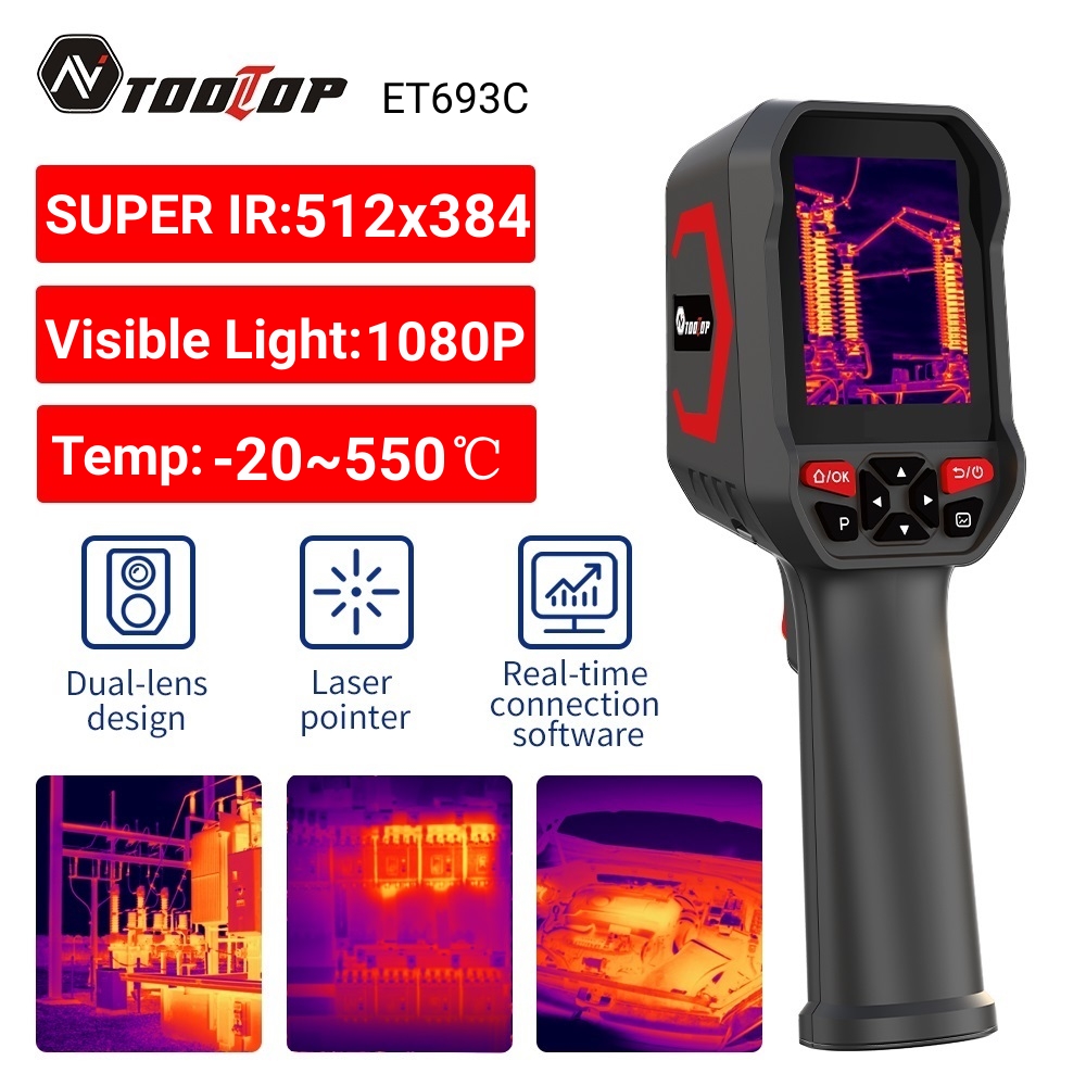 Câmera Térmica TOOLTOP ET693C  - Nf 521 Thermal Imaging Camera avaliação e preço