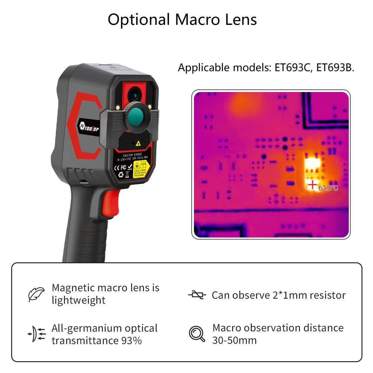 Câmera Térmica TOOLTOP ET693C  - Nf 521 Thermal Imaging Camera avaliação e preço