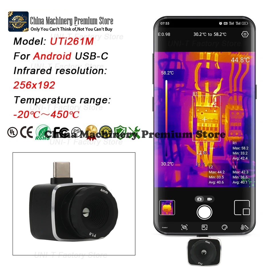 Câmera Termográfica Infraverme - Thermal Imaging Camera 256X192 avaliação e preço
