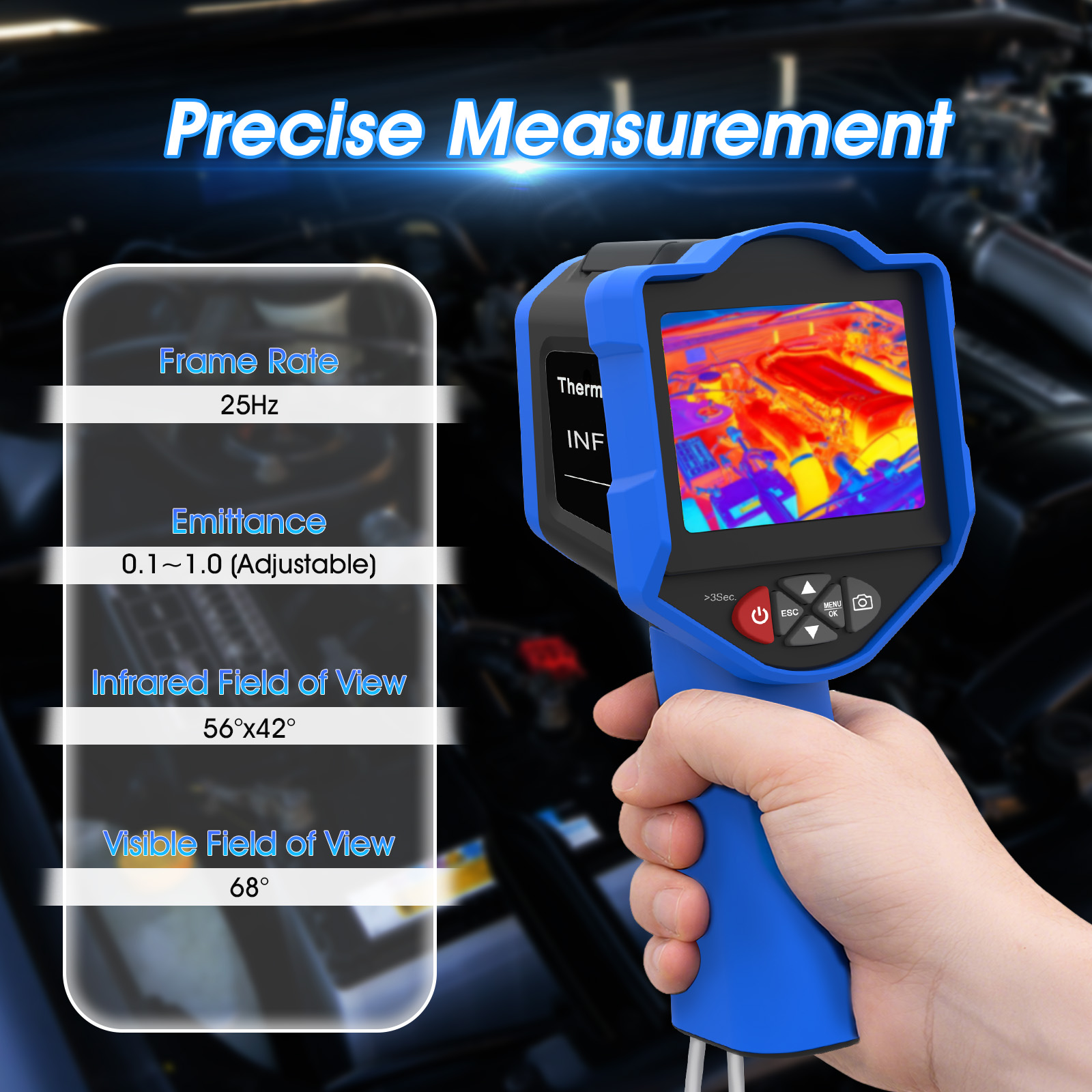 Câmera Termográfica HoldPeak 2 - Thermal Imaging Camera 256X192 avaliação e preço